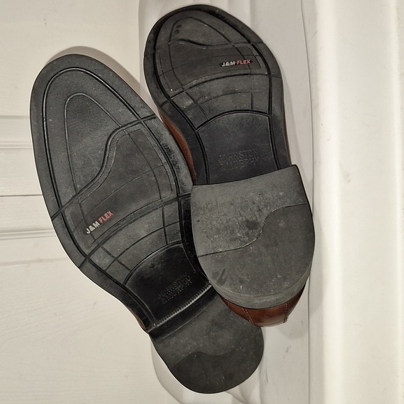 Johnston & Murphy "Hollis" cap toe oxford leather lace up dress shoes - 9M - Picture 9 of 10